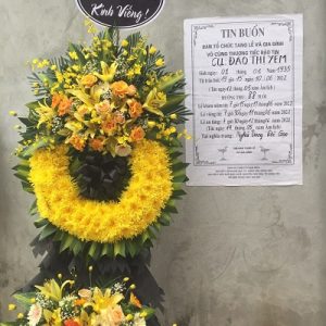 Vòng hoa tang lễ tại Hưng Yên